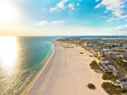 Sunny reflection on the gulf waters at Clearwater Beach